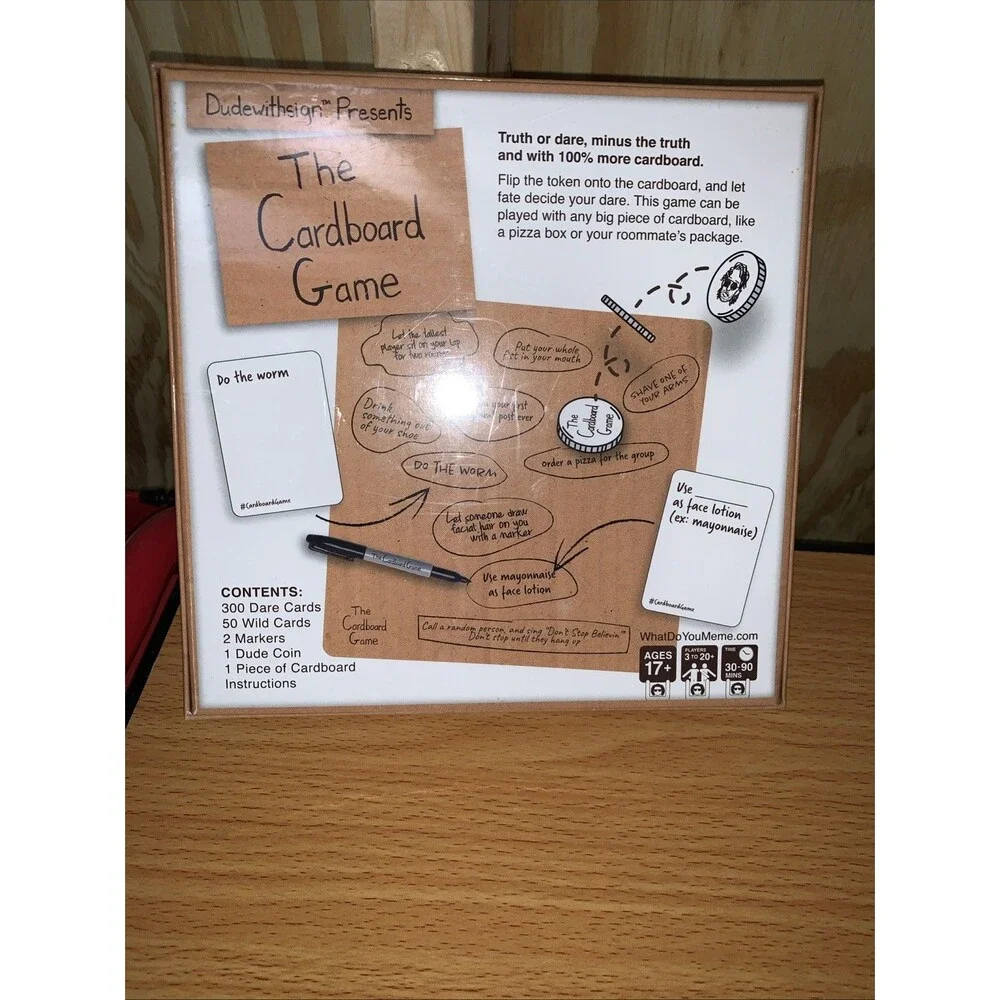 Dudewithsign cardboard game